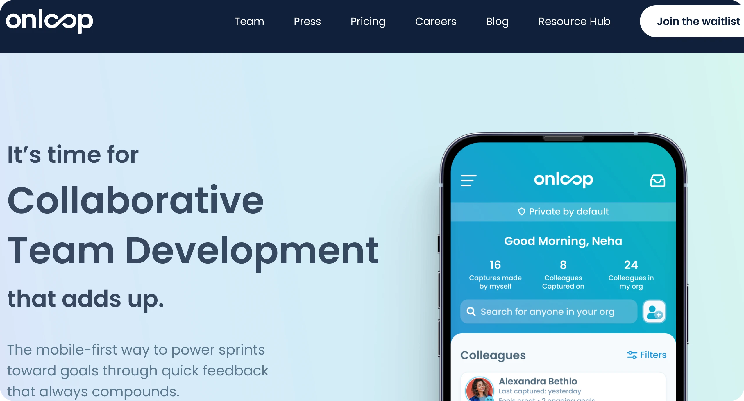 OnLoop — SaaS Website Redesign