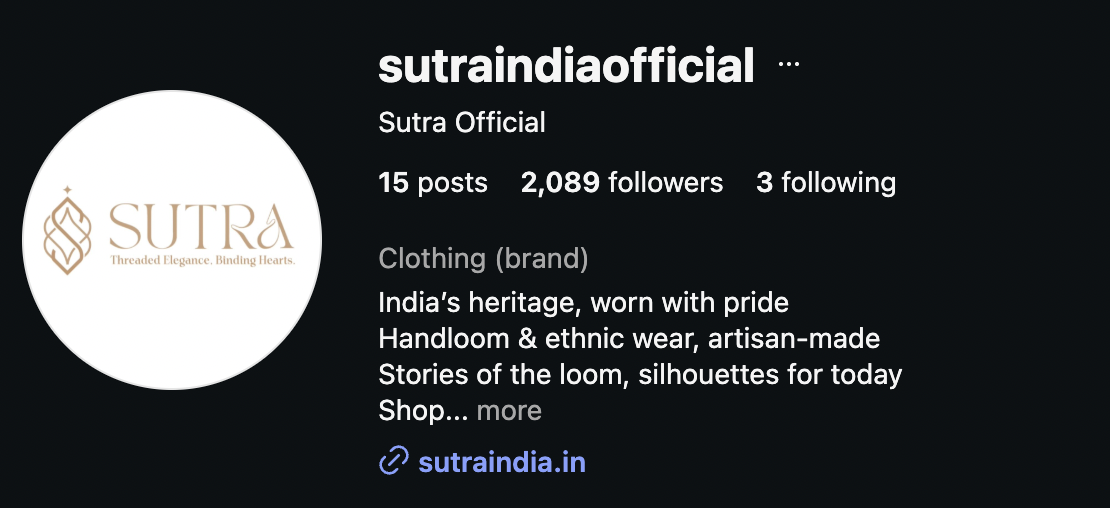 Sutra India — Heritage Fashion Brand